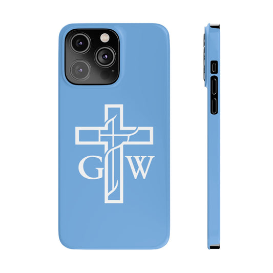 God Willing Phone Case Blue